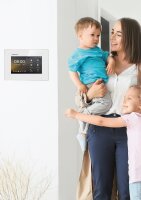 HD Video Türsprechanlage mit RFID & Fingerprint BLACK BALTER EVO für 2-Familienhaus