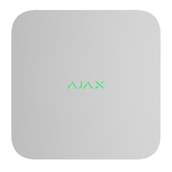 AJAX 16 Kanal NVR IP Rekorder | 4K | Alarmverifizierung | Bewegungserkennung | H.265 | ONVIF | Weiß