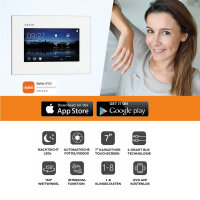 WLAN Video Gegensprechanlage BALTER EVO WIFI 2-Draht BUS  für Einfamilienhaus mit 2 x Touchscreen 7 Zoll Monitor