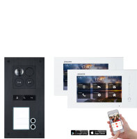 Video Türsprechanlage mit Smartphone App für 2...