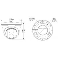 BALTER X PRO NightHawk 4.0MP IP Eyeball Kamera, 2.8mm, Nachtsicht 30m, WDR 120dB, Deep Learning AI