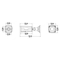 BALTER X ECO 4.0MP IP Außenkamera, 2.7-13.5mm AF Motorzoom, Nachtsicht 50m, WDR 120dB, RJ45 + BNC Ausgänge