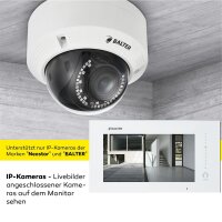 Balter ERA WLAN Video Türsprechanlage in waagerechter Form für 1 Familienhaus 4x Monitore mit Smartphone App, Bewegungsmelder