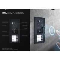 Unterputz-Türstation Fingerprint BALTER ERA Silver für 3-Familienhaus